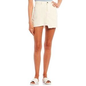 Chelsea and Violet White Denim Skirt Sz. 28 Frayed MSRP $49